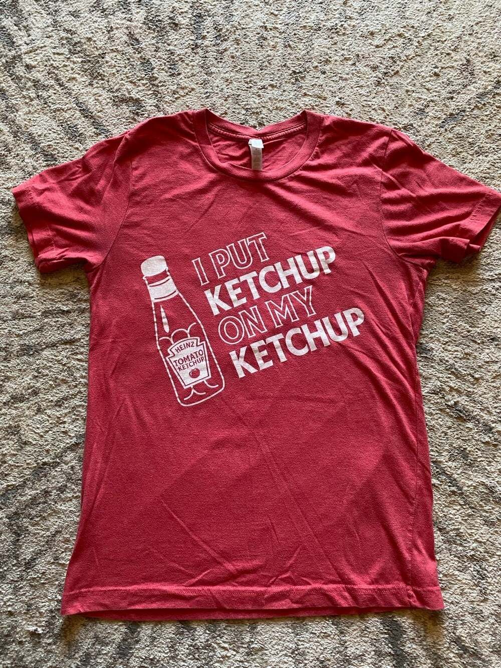Heinz I Put Ketchup On My Ketchup T-Shirt, Red, Small